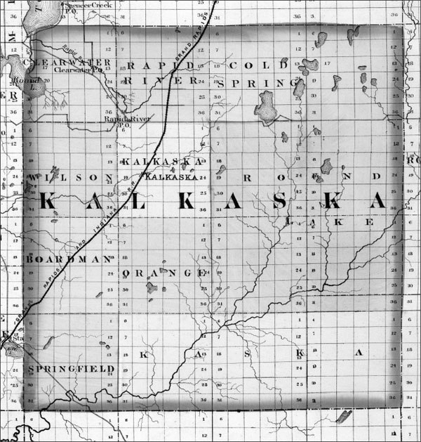 Map of Kalkaska County from the HF Walling Atlas published in 1873 The - photo 3