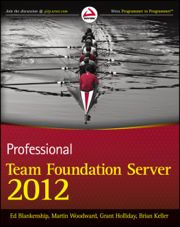 Ed Blankenship Professional Team Foundation Server 2012