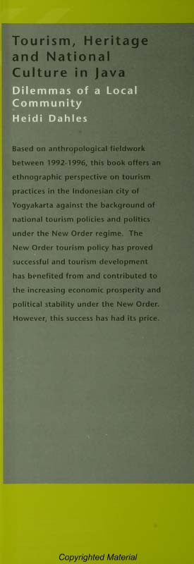 TOURISM HERITAGE AND NATIONAL CULTURE IN JAVA Curzon-IIAS Asian Studies Series - photo 1