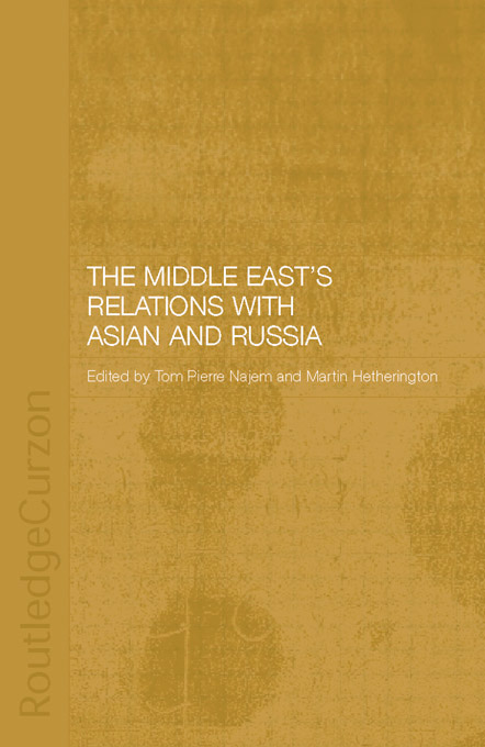 The Middle Easts Relations with Asia and Russia This book considers the - photo 1