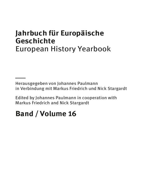 Herausgegeben am Leibniz-Institut fr Europische Geschichte von Johannes - photo 1