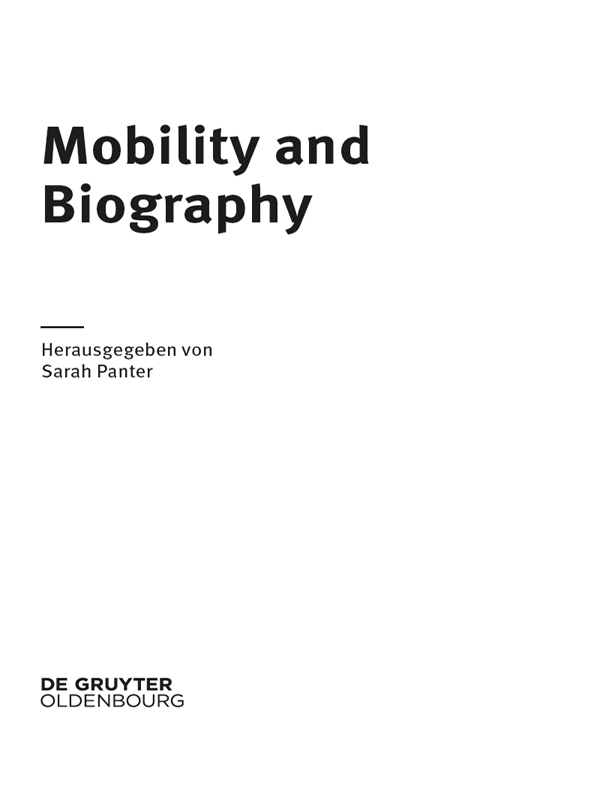 Mobility and Biography - image 2