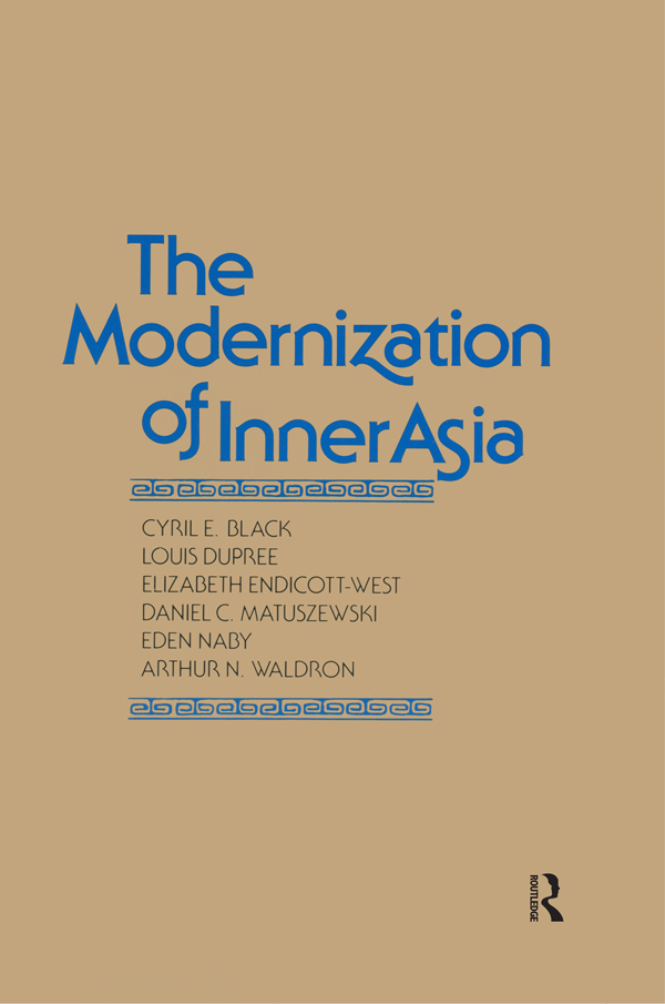 The Modernization of Inner Asia Studies on Modernization of the Center of - photo 1