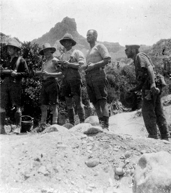 15 ANZACs dining al fresco In the background is the feature known as the - photo 17