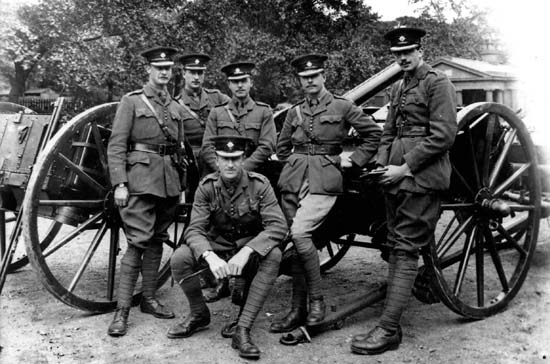 2 Irish Guards officers in Wellington Barracks on the morning they marched off - photo 4