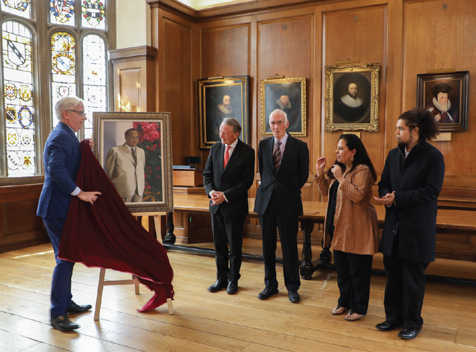 Fig 11 Master Treasurer Ali Malek QC unveiling the new portrait of Ambedkar - photo 13