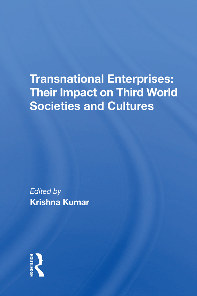 Transnational Enterprises Westview Special Studies in Social Political and - photo 1