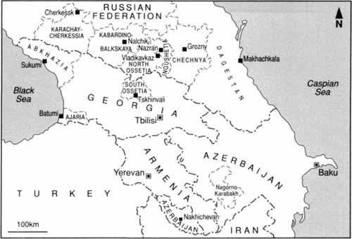 Map 7 The Caucasus at the beginning of the 21st century Map 8 Central - photo 8