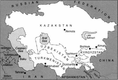 Map 8 Central Asia at the beginning of the 21st century The normal is - photo 9