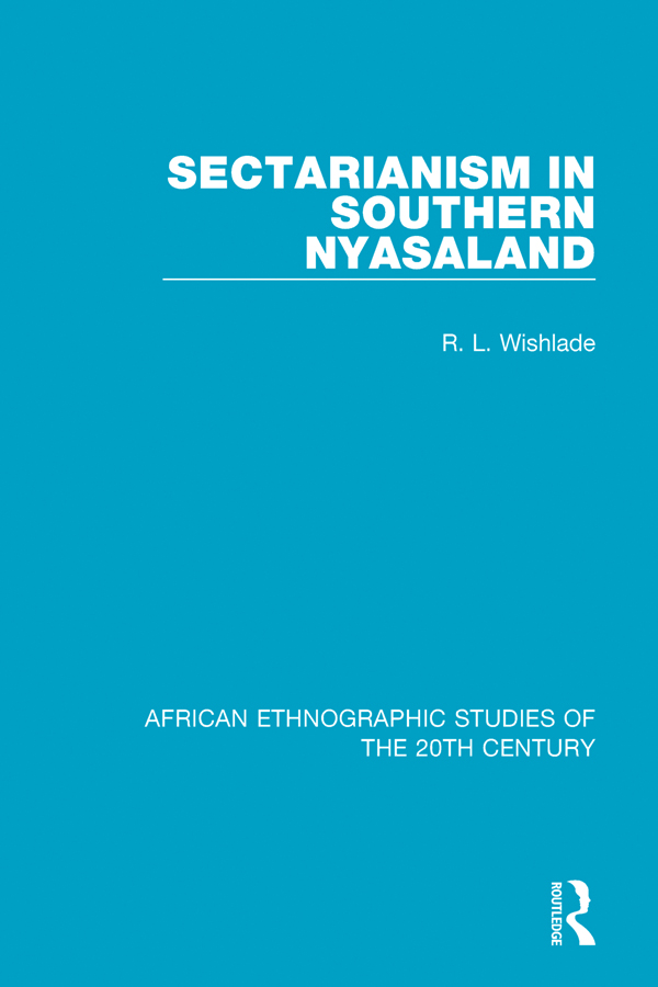 AFRICAN ETHNOGRAPHIC STUDIES OF THE 20TH CENTURY Volume 79 SECTARIANISM IN - photo 1