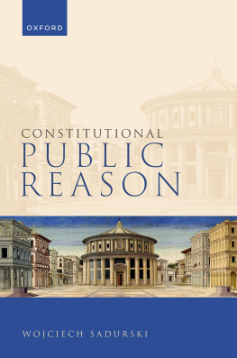 Wojciech Sadurski Constitutional Public Reason