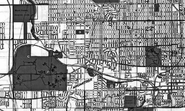 A map of key locations in the Buddy Schumacher story on the 1930 Caspars - photo 2