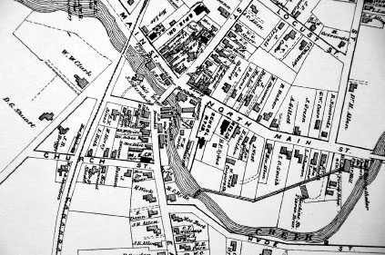 An 1872 map of Honeoye Falls From the Atlas of Monroe Co NY 1872 In years - photo 2