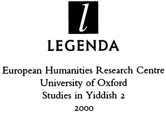 First published 2000 Published by the European Humanities Research Centre of - photo 2