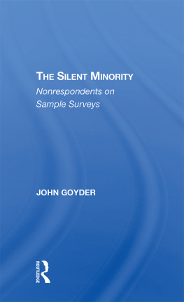 John Goyder - The Silent Minority