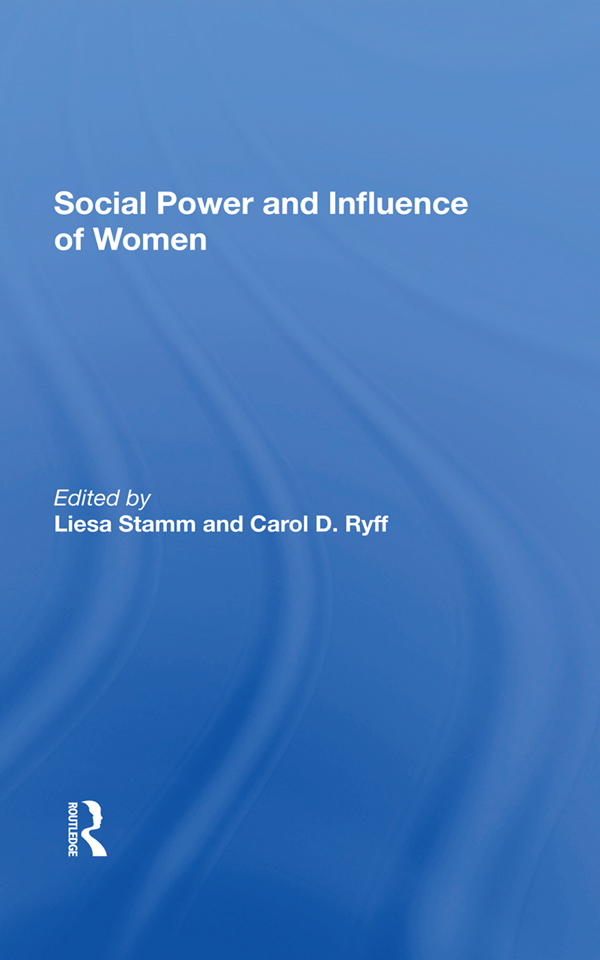 Social Power and Influence of Women AAAS Selected Symposia Series Published - photo 1