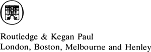 First published in 1983 by Routledge Kegan Paul plc 39 Store Street - photo 2