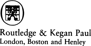 First published in 1982 by Routledge Kegan Paul Ltd 39 Store Street London - photo 3