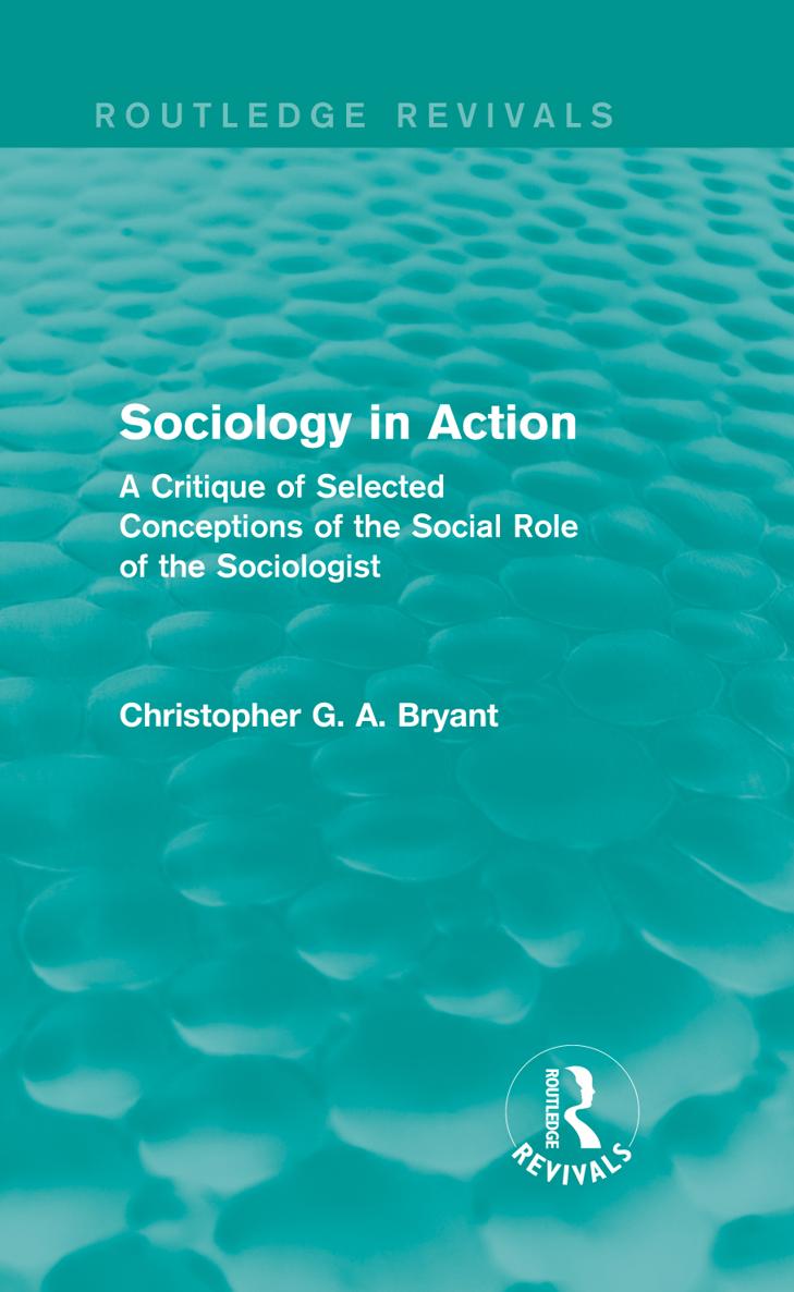 Routledge Revivals Sociology in Action This book first published in 1976 - photo 1