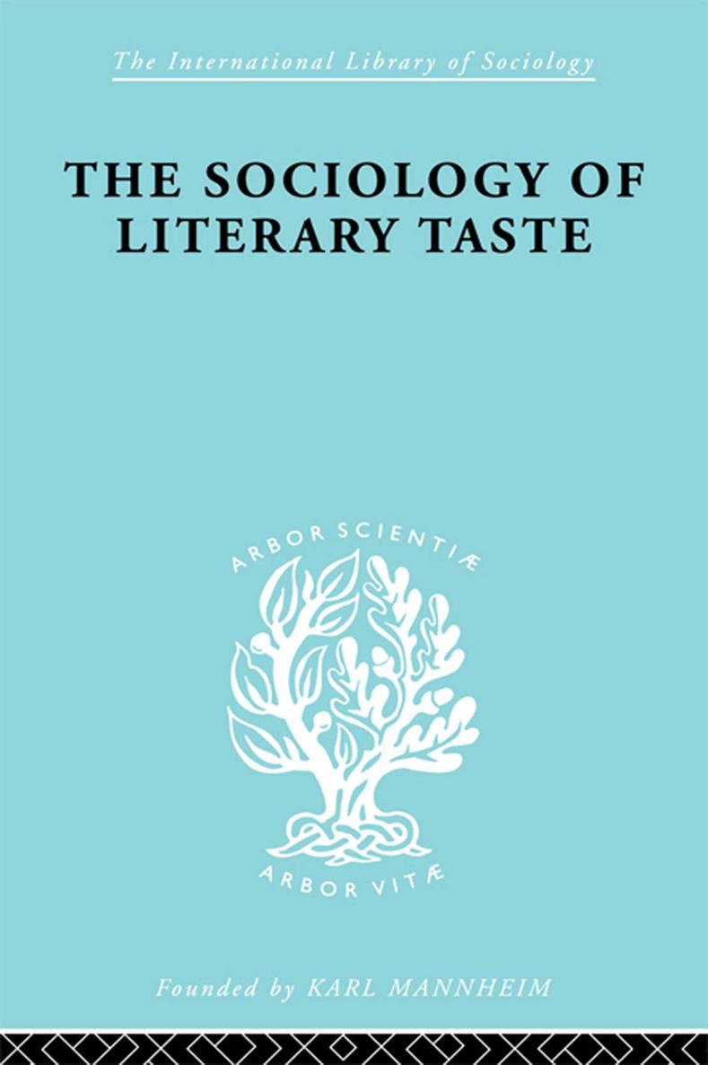 The Sociology of Literary Taste - image 1