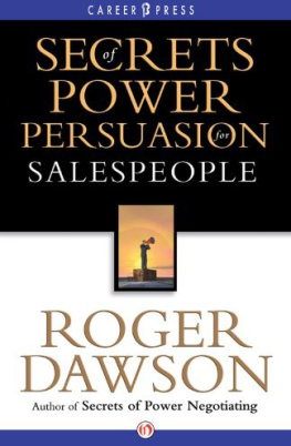 Roger Dawson - Secrets of power persuasion for salespeople