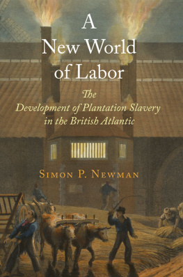 Simon P. Newman - A New World of Labor: The Development of Plantation Slavery in the British Atlantic