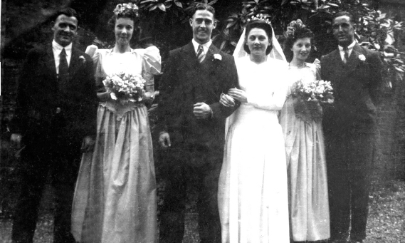 A photograph of Molly and I when we married on 4 August 1946 in Sydenham the - photo 20