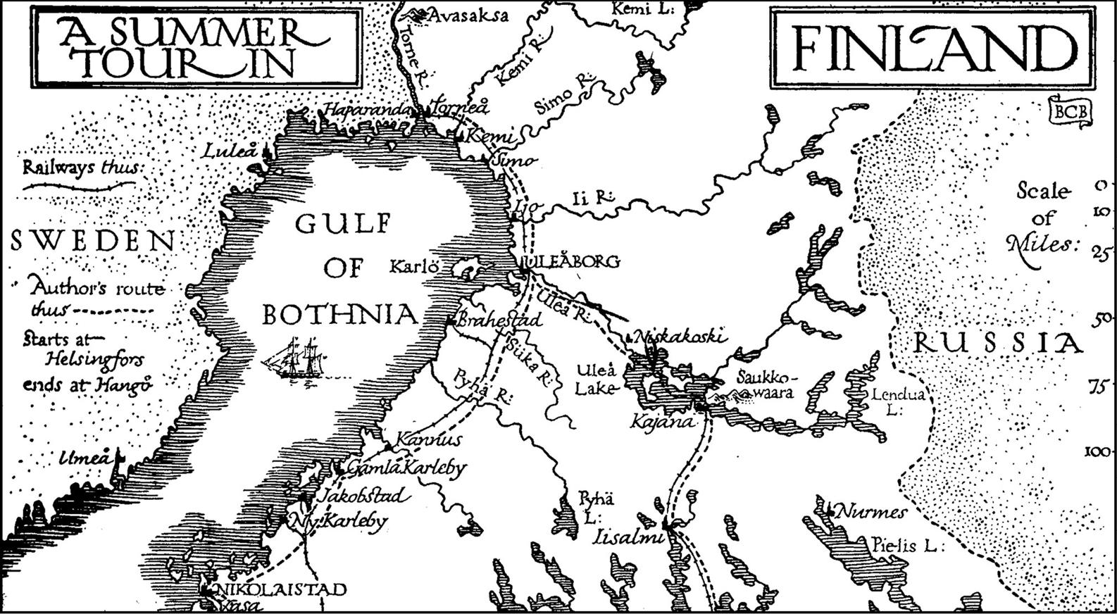 Map from Sylvia MacDougall Paul Waineman A Summer Tour in Finland 1908 - photo 4