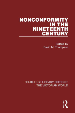 David M. Thompson Nonconformity in the Nineteenth Century