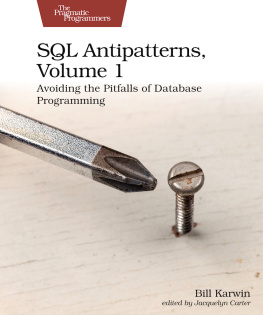 Bill Karwin - SQL Antipatterns, Volume 1: Avoiding the Pitfalls of Database Programming