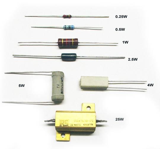 Fixed Resistors With Power Ratings 025 Watts To 25 Watts Various - photo 1