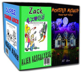 MJ Ware MJ Ware Box Set - Super Zombie Juice Mega Bomb, Zack and Zoeys Alien Apocalypse, & Monster Mashup