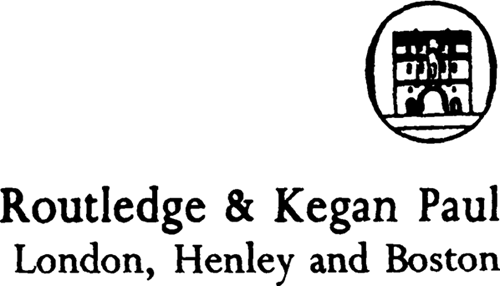 First published in 1975 by Routledge Kegan Paul Ltd 39 Store Street London - photo 2