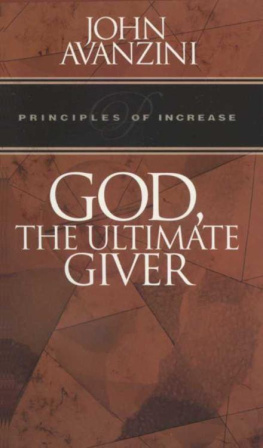 John Avanzini - God, The Ultimate Giver