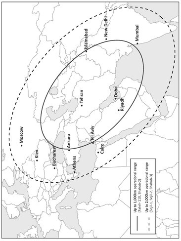 Map 1 Approximate ranges of Iranian ballistic-missile systems Six years - photo 3