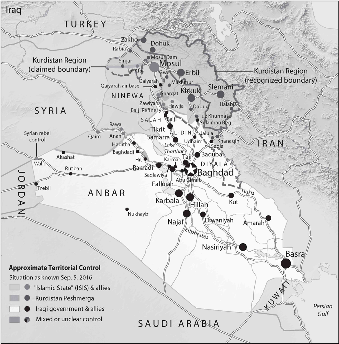 Map 1 Islamic State territorial control at the organizations peak Base map by - photo 3