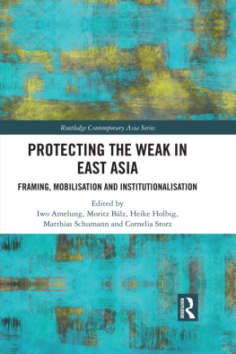 Iwo Amelung (editor) - Protecting the Weak in East Asia: Framing, Mobilisation and Institutionalisation (Routledge Contemporary Asia Series)