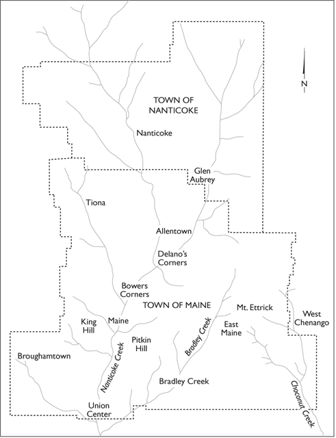 Map 1 Towns of Maine and Nanticoke New York Map 2 Places adjacent to - photo 6