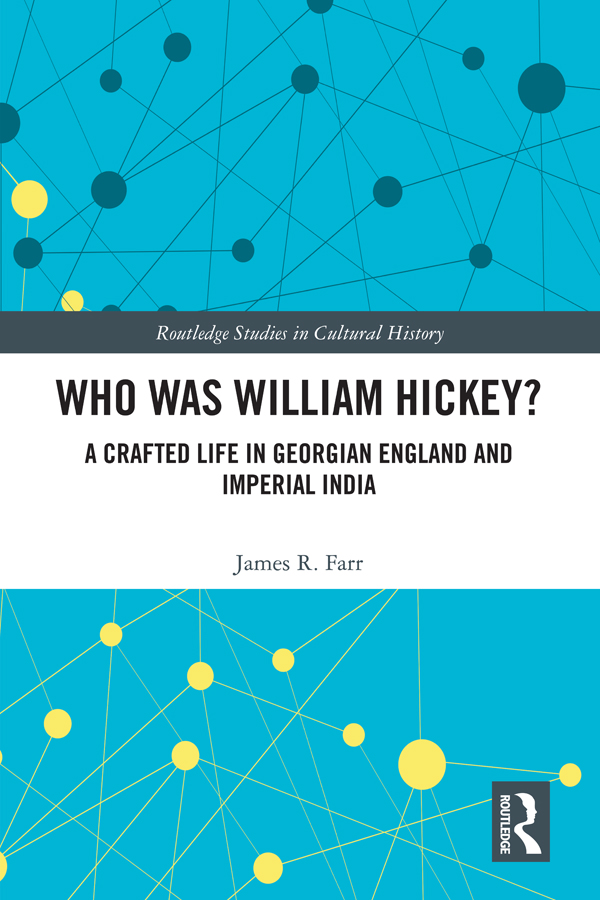 Who Was William Hickey This book analyzes an example of life-writing an - photo 1