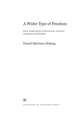 Daniel Martinez HoSang A Wider Type of Freedom: How Struggles for Racial Justice Liberate Everyone