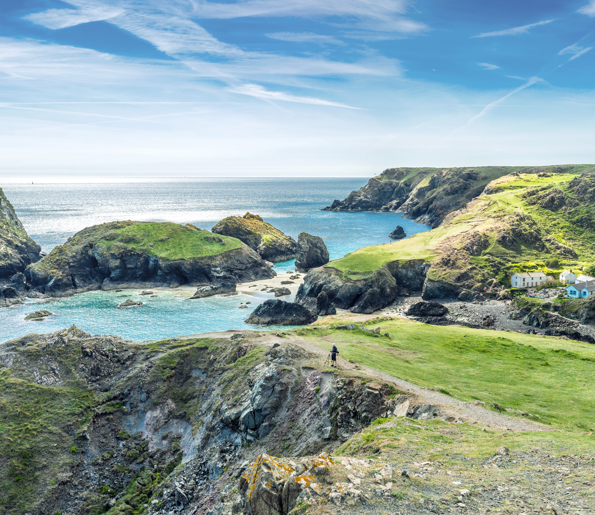 The dramatic coastal scenery at Kynance Cove on Cornwalls Lizard Peninsula - photo 6