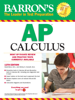 David Bock - Barron’s AP Calculus