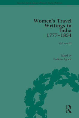 Éadaoin Agnew - Womens Travel Writings in India 1777–1854