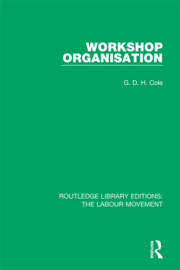 G. D. H. Cole - Workshop Organisation