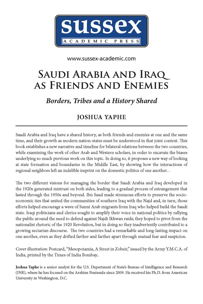 Saudi Arabia and Iraq as Friends and Enemies Too often contemporary Arab - photo 1