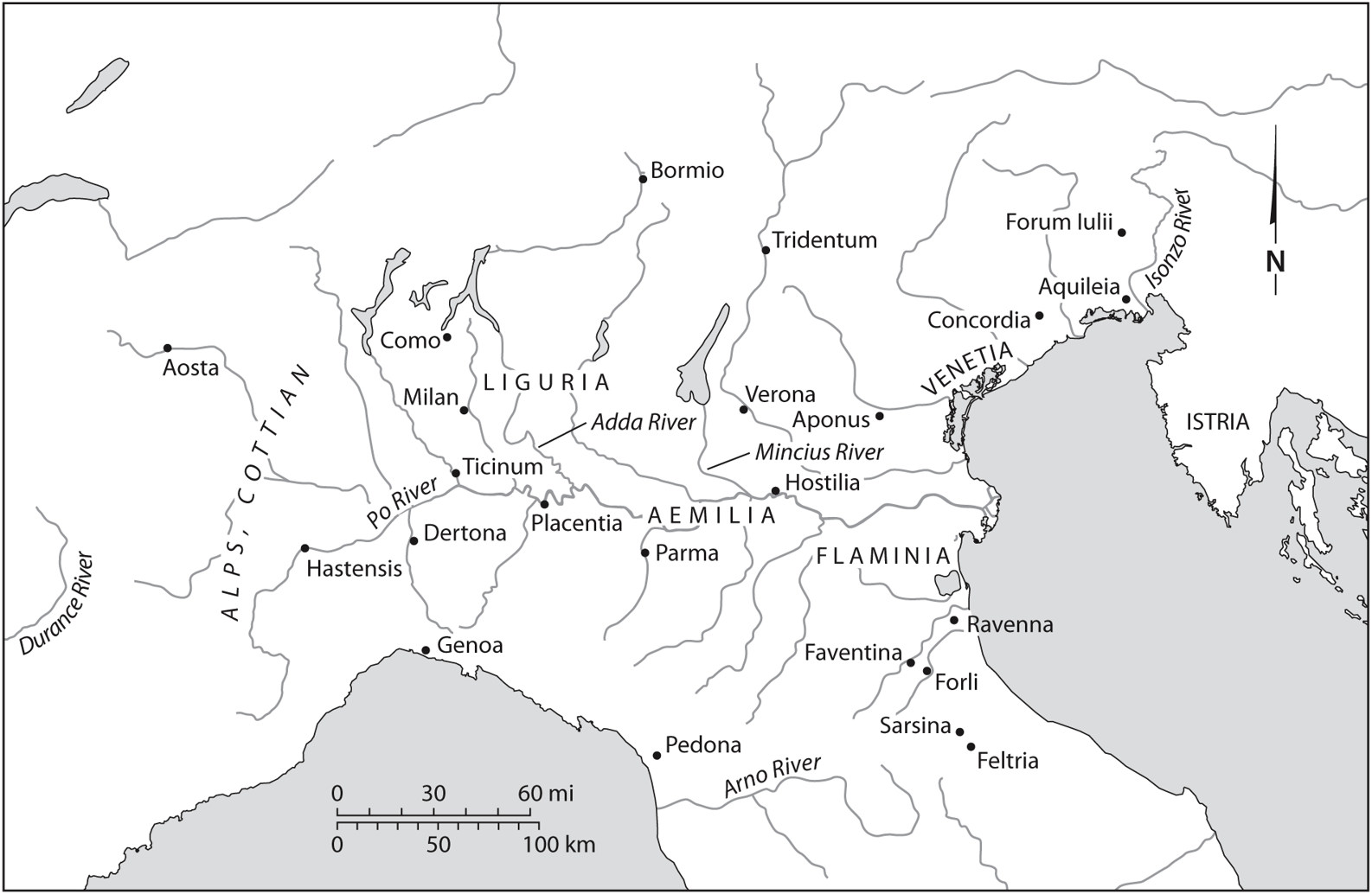 MAP 2 The northern region of Ostrogothic Italy MAP 3 The southern - photo 4
