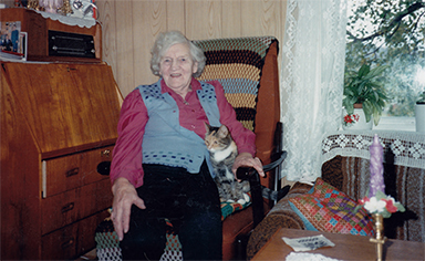 Godmother Inga and her cat Rose The word for patterned mnstrete is rost in - photo 6