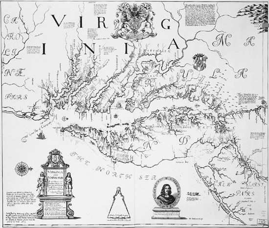 Augustine Herrmans Map of Virginia 1673 Collections of the Library of Congress - photo 1