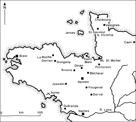 Map 2 Brittany and the Cotentin Map 3 Poitou Introduction Bertrand du - photo 4