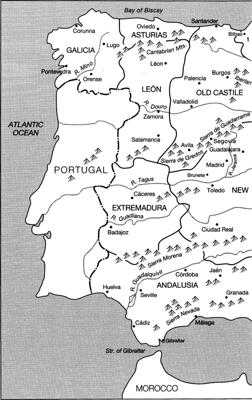 Map 1 Regions and provinces of Spain Map 2 Major areas of political - photo 3